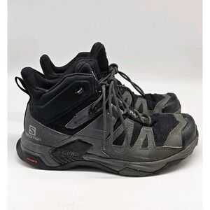 Salomon Boots Mens Size 9 Black Gore Tex Waterproof Trail X Ultra 04 GTX